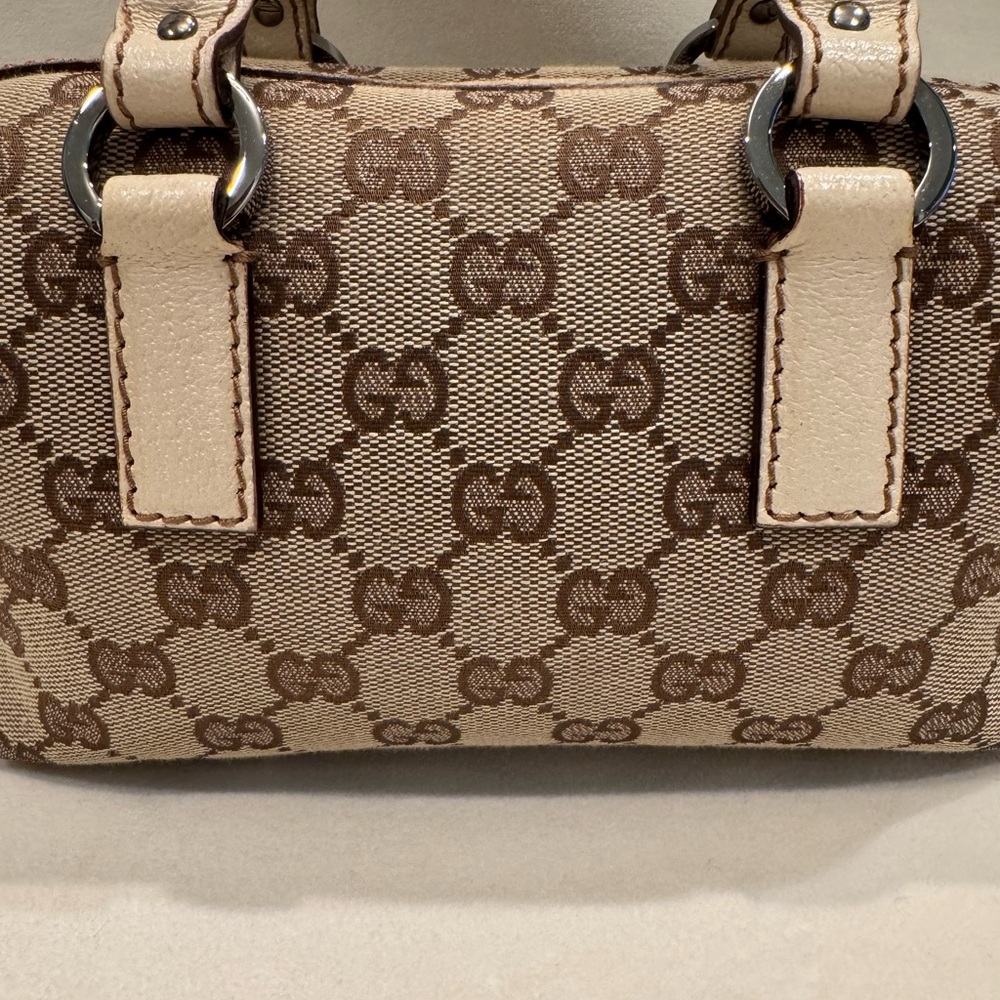 Gucci Beige GG Print Monogram Canvas Mini Handbag - Picture 6 of 16